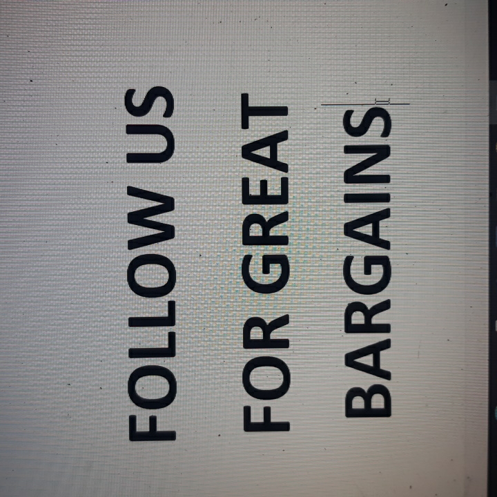 Follow Us For Extremely Great Bargains